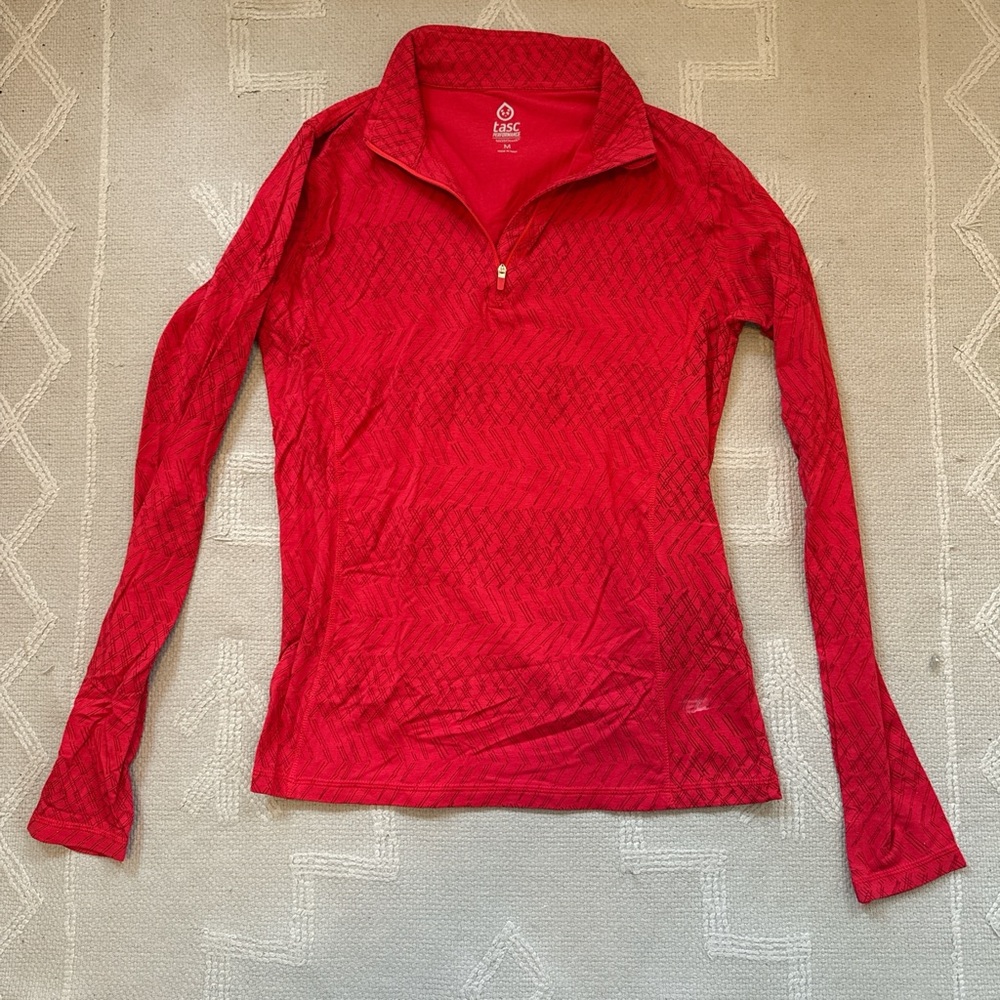 Tasc Performance Women's VRed Long Sleeve Quarter Zip